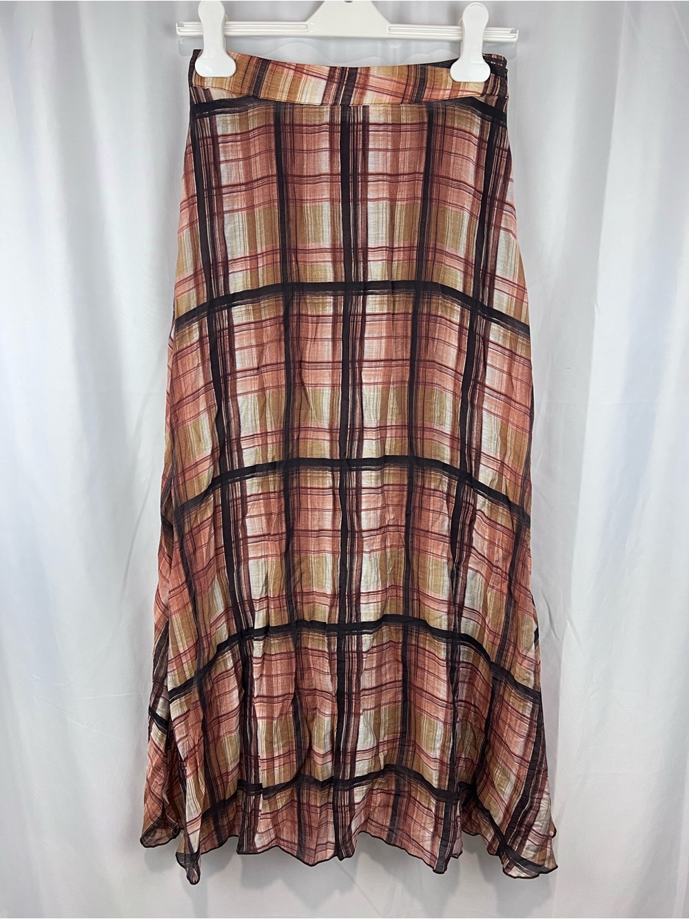 Zara Plaid Maxi Skirt. NWT Size Small - Picture 7 of 15